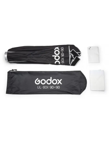 Softbox a chiusura rapida 90x90cm con griglia