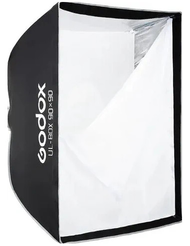 Softbox a chiusura rapida 90x90cm con griglia