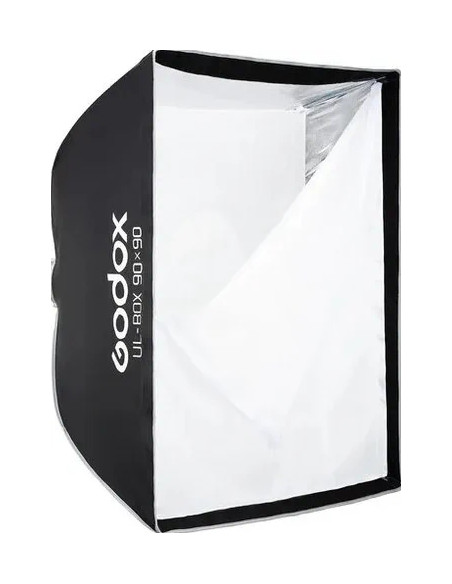 Softbox a chiusura rapida 90x90cm con griglia