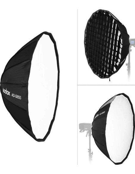 Softbox AD-S85S 85cm Argento per AD400PRO
