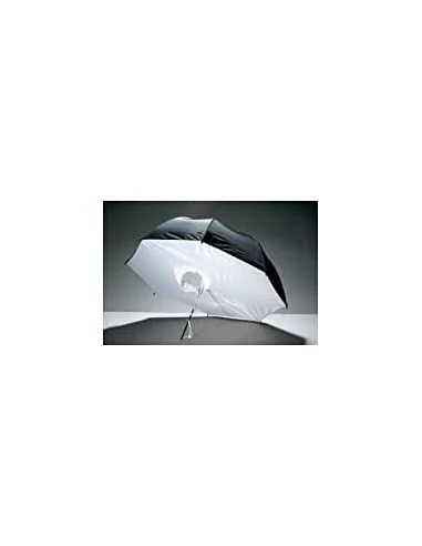 UB-010-40" Ombrello 101cm Bianco/Nero Con Diffusore