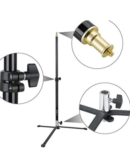 90F Stativo Pieghevole per Luci in Alluminio