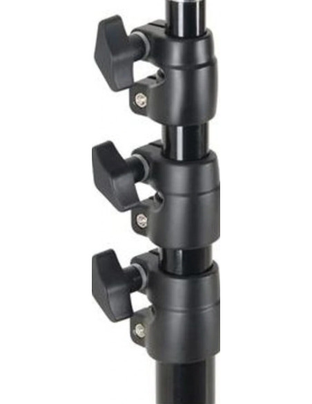GODOX STATIVO 300F LIGHT STAND ALU (DIAM 29,1-25,7-22,4-19 GAMBE 19, MAX H 300CM, CHIUSO 86CM