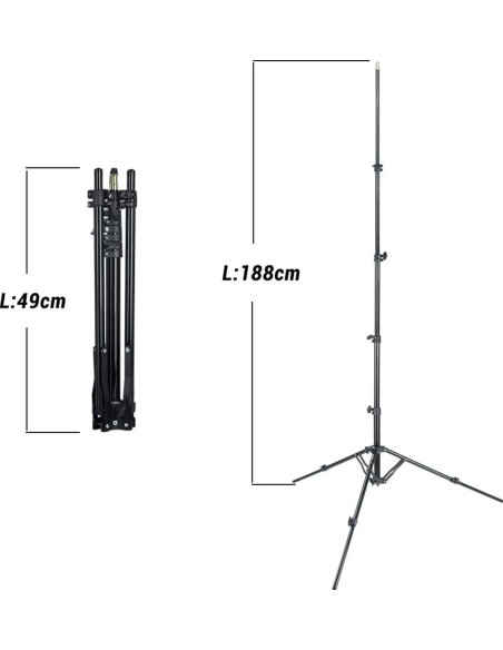Stativo 190F per lampade da studio e flash