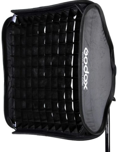 GODOX S2 SPEEDLITE BRACKET KIT CON SOFTBOX 60CM CON GRIGLIA E BORSA (ATTACCO BOWENS)/V1