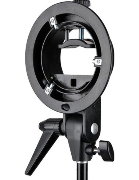 GODOX S2 SPEEDLITE BRACKET KIT CON SOFTBOX 60CM CON GRIGLIA E BORSA (ATTACCO BOWENS)/V1