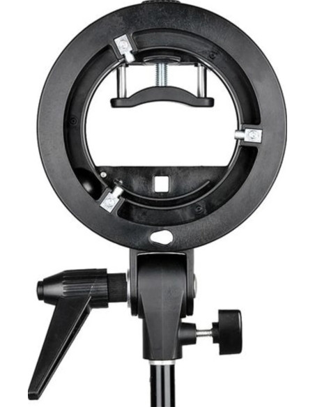 GODOX S2 SPEEDLITE BRACKET KIT CON SOFTBOX 60CM CON GRIGLIA E BORSA (ATTACCO BOWENS)/V1