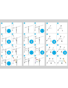 NANLITE KIT 2 BARRE CON CLAMP PER PAVOTUBE 395 MM LUNGHEZZA