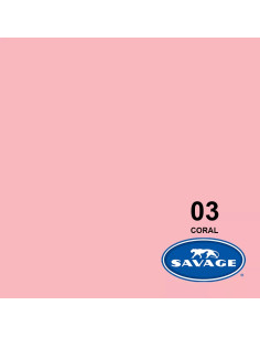 SAVAGE FONDALE  2,72X11M COLORE 03 CORAL SEAMLESS PAPER