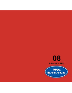 SAVAGE FONDALE  2,72X11M COLORE 08 PRIMARY RED SEAMLESS PAPER