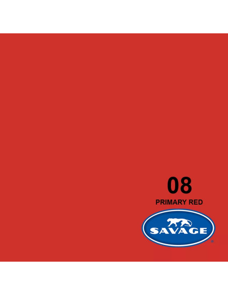 SAVAGE FONDALE  2,72X11M COLORE 08 PRIMARY RED SEAMLESS PAPER