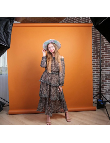 Fondale in cartoncino Sienna 2,72 x 11 metri