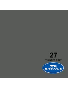 SAVAGE FONDALE  2,72X11M COLORE 27 THUNDER GRAY SEAMLESS PAPER