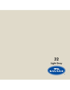 SAVAGE FONDALE  2,72X11M COLORE 32 LIGHT GRAY SEAMLESS PAPER