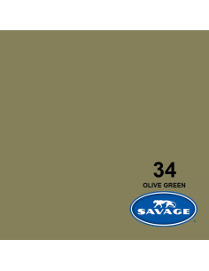 SAVAGE FONDALE  2,72X11M COLORE 34 OLIVE GREEN SEAMLESS PAPER