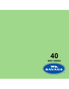 SAVAGE FONDALE  2,72X11M COLORE 40 MINT GREEN SEAMLESS PAPER