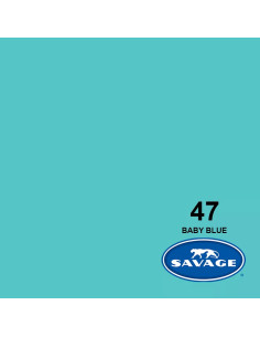 SAVAGE FONDALE  2,72X11M COLORE 47 BABY BLUE SEAMLESS PAPER