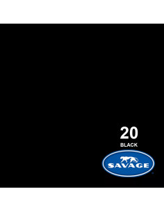 SAVAGE FONDALE  1,35X11M COLORE 20 BLACK SEAMLESS PAPER
