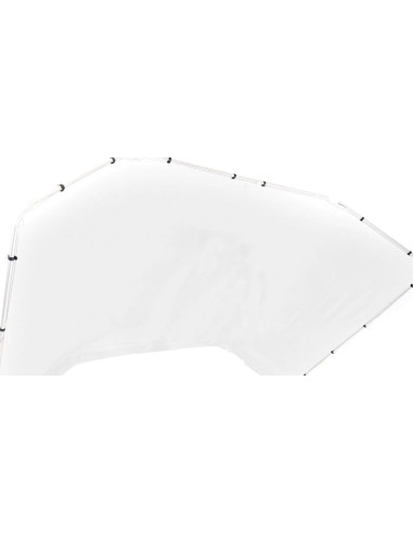 Fondale autoportante panoramico in tessuto da 4m colore bianco