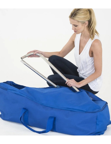 Fondale autoportante panoramico in tessuto da 4m colore bianco