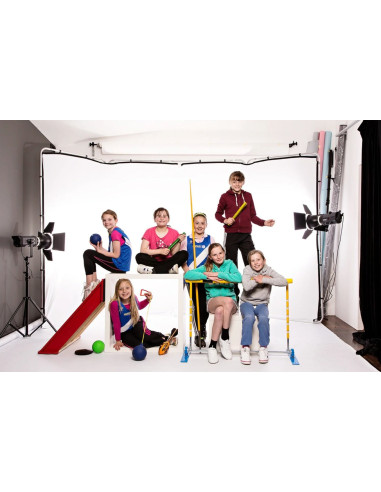 MANFROTTO LL LB7622 SUPPORTO PANORAMICO CON FONDALE CROMA KEY GREEN 4MT