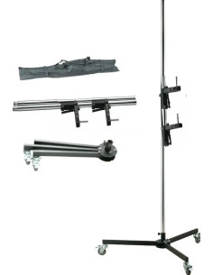 ASAKY STUDIO LS-5004 STATIVO GUN SHAPPED LIGHT STAND WITH 2 ARM 2