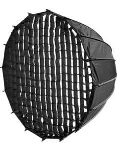 ASAKY STUDIO SB-016C SOFT BOX WITH 16 POLE BLACK AND SILVER WITH GRID ATTACCO BOWENS 120CM 2