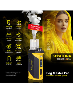 PATONA FOG MASTER PRO SET MACCHINA DEL FUMO PORTATILE INCLUSA DI ACCESSORI E VALIGIA