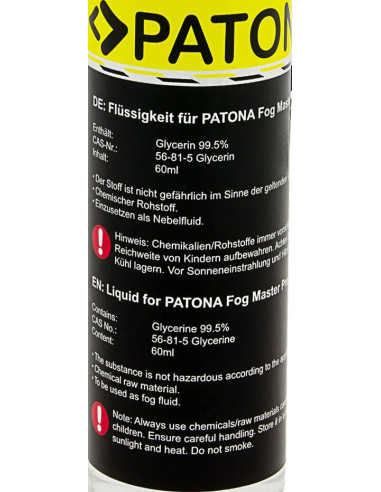 PATONA LIQUIDO DI RICAMBIO PER MACCHINA DEL FUMO FOG MASTER PRO DA 60ML