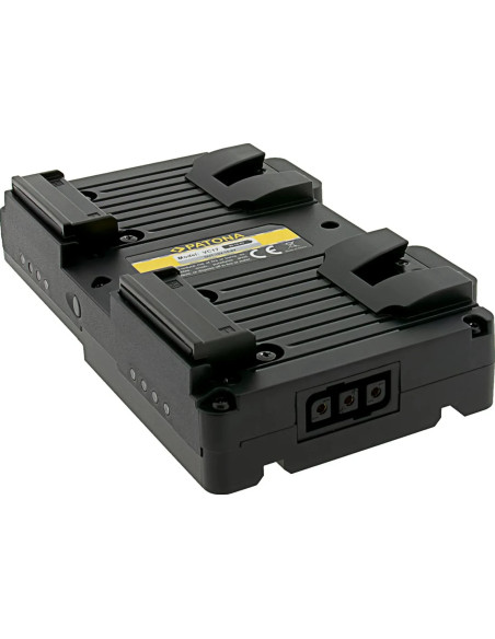 PATONA HOT SWAP V-MOUNT ADAPTER FOR 2X V-MOUNT PATONA NANO BATTERIES INCL. CHARGING FUNCTION D-TAP