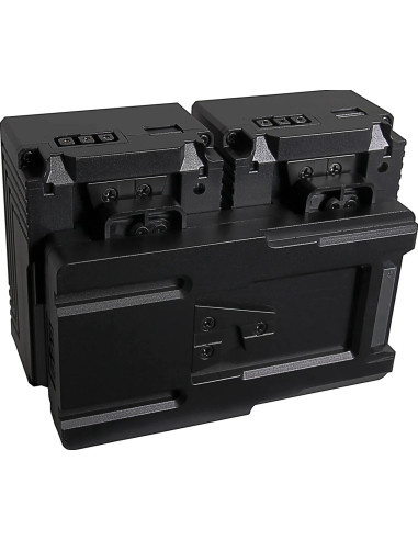 PATONA HOT SWAP V-MOUNT ADAPTER FOR 2X V-MOUNT PATONA NANO BATTERIES INCL. CHARGING FUNCTION D-TAP
