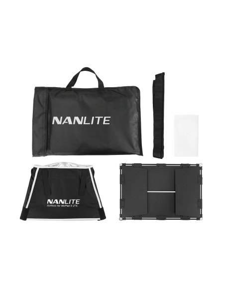 NANLITE BARNDOOR CON SOFTBOX PER MIXPAD II 27C