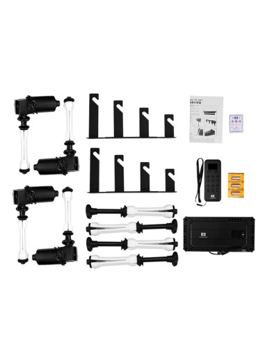 Set Porta Fondali Elettrico con Controllo Radio per 4 Rotoli