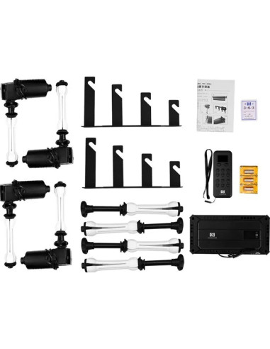 Set Porta Fondali Elettrico con Controllo Radio per 4 Rotoli