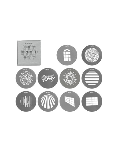 Set di gobo per Proiettore NL SET1 10pz