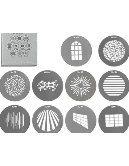 Set di gobo per Proiettore NL SET1 10pz