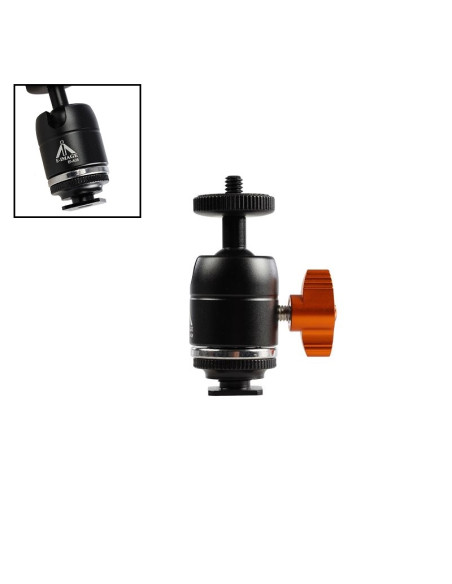 NEST EI-A08 MINI BALL HEAD 1/4 3/8 BLACK