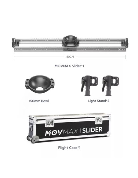 MOVMAX SLIDER WITH BOWL MOUNT 1500MM
