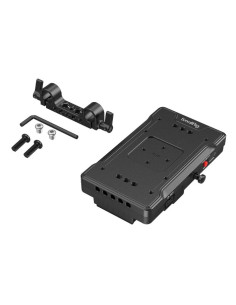 SMALLRIG V MOUNT BATTERY ADAPTER PLATE WITH DUAL 15MM ROD CLAMP 3058