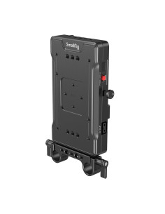 SMALLRIG V MOUNT BATTERY ADAPTER PLATE WITH DUAL 15MM ROD CLAMP 3203