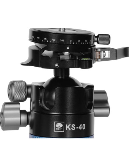 SIRUI TREPPIEDE CARBONIO L-324F LANDSCAPE+TESTA LOW GRAVITY KS-40