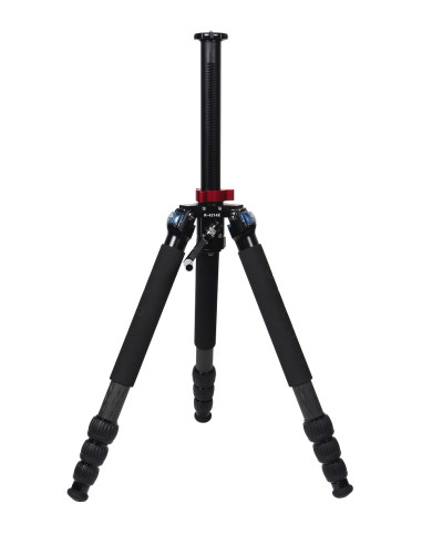Treppiede in carbonio R-4214E con asta centrale a cremagliera