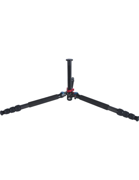 Treppiede in carbonio R-4214E con asta centrale a cremagliera