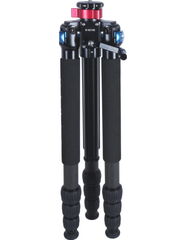 Treppiede in carbonio R-4214E con asta centrale a cremagliera