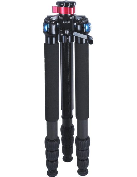 Treppiede in carbonio R-4214E con asta centrale a cremagliera