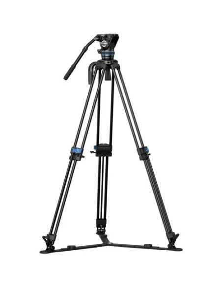 SQ75A+S5 Treppiede Video in Alluminio con Testa Fluida S5