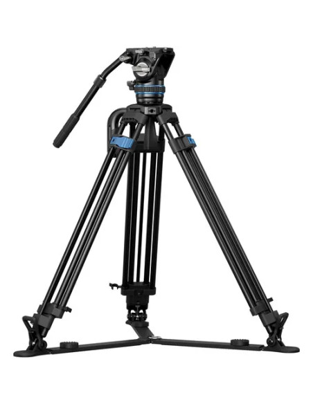 SQ75A+S5 Treppiede Video in Alluminio con Testa Fluida S5