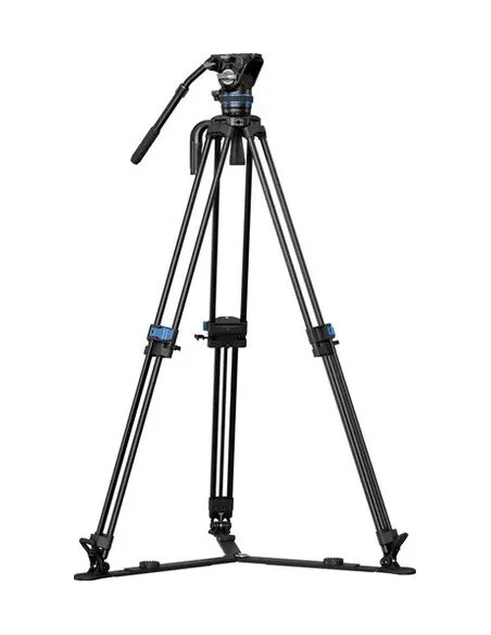 SQ75A+S5 Treppiede Video in Alluminio con Testa Fluida S5