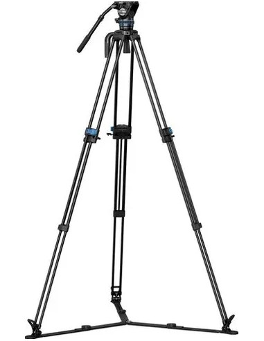 SQ75A+S5 Treppiede Video in Alluminio con Testa Fluida S5