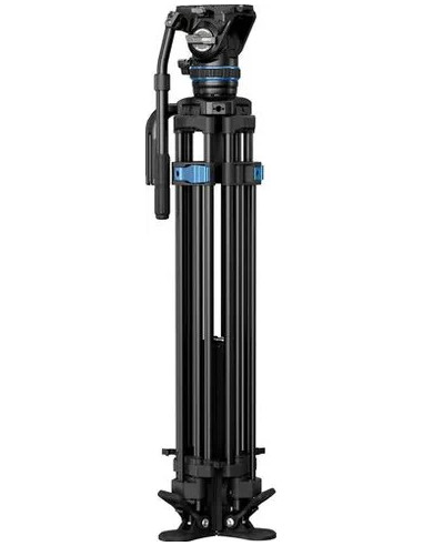 SQ75A+S5 Treppiede Video in Alluminio con Testa Fluida S5